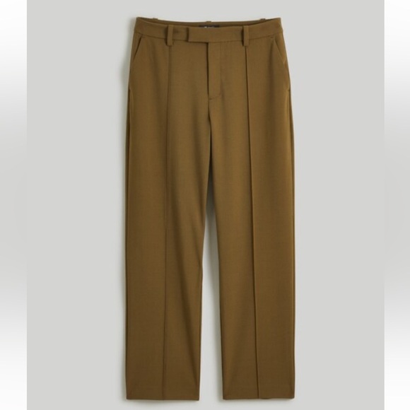 Madewell Fairbanks Pant Dark Olive Size 8 - Picture 3 of 13